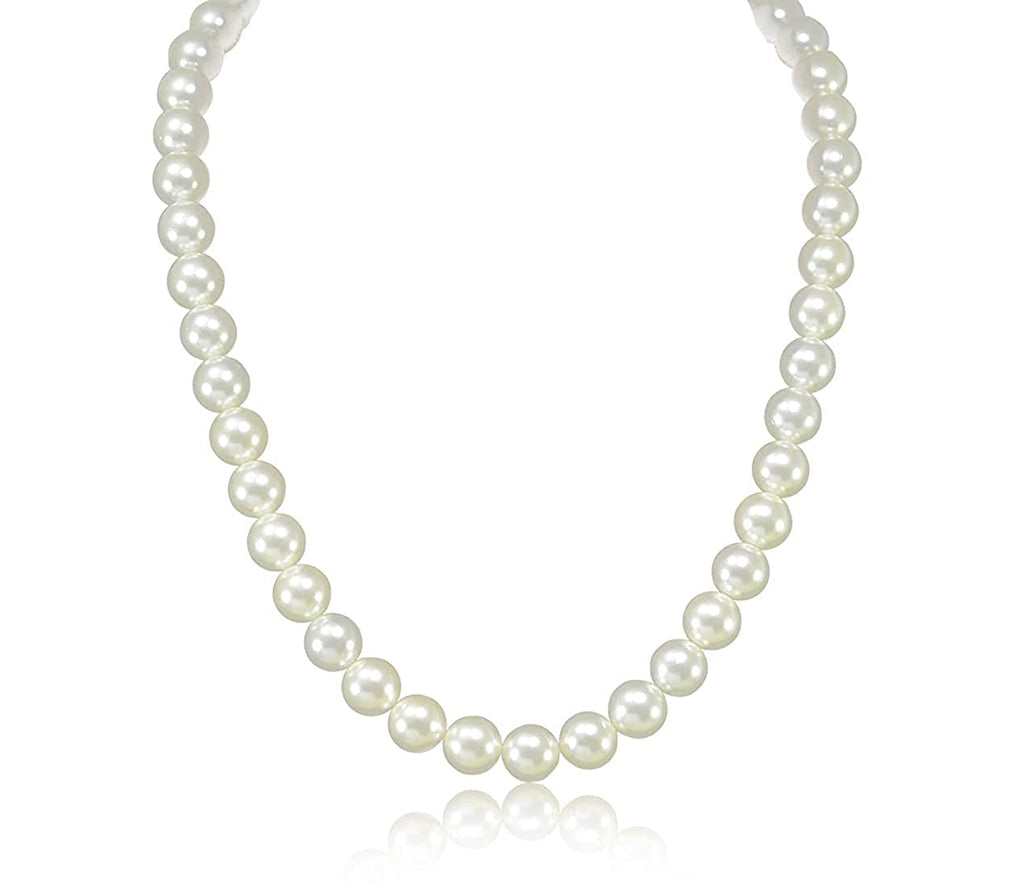 Natural 4-5mm White Rice Cultured Pearl Necklace 20 Inch | eBay