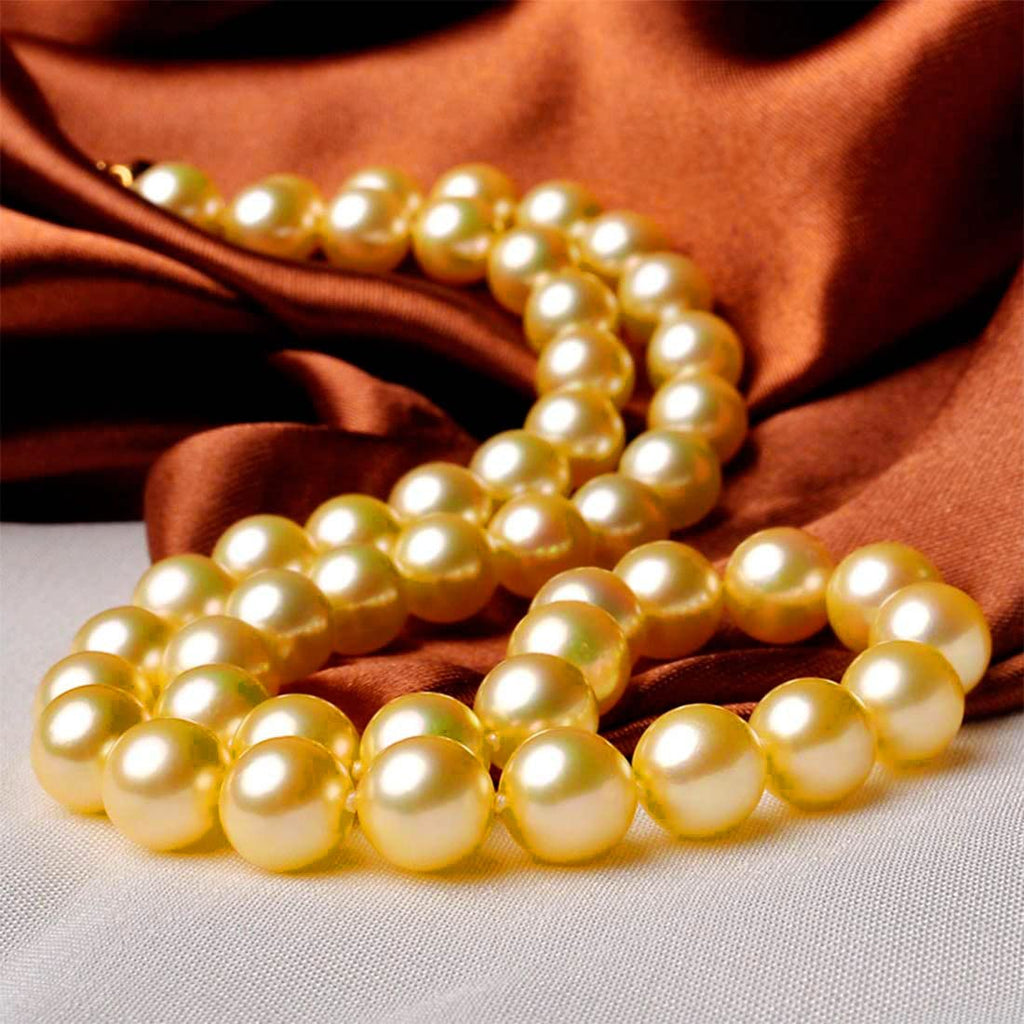 JEWELOPIA Pearl Mala White Single Line Necklace Jewellery For Women &
