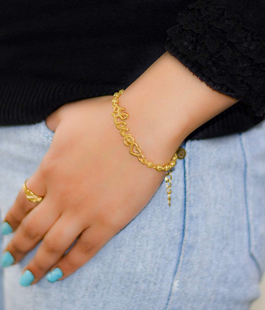 Buy Malabar Gold & Diamonds 22K (916) Yellow Gold Bracelet For Girls at  Amazon.in