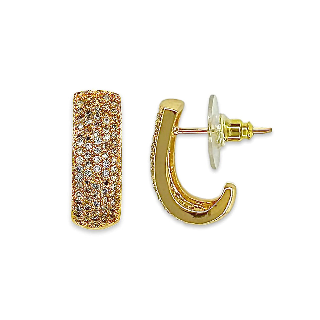 Buy quality 22 carat gold ladies diamonds earrings RH-LE501 in Ahmedabad