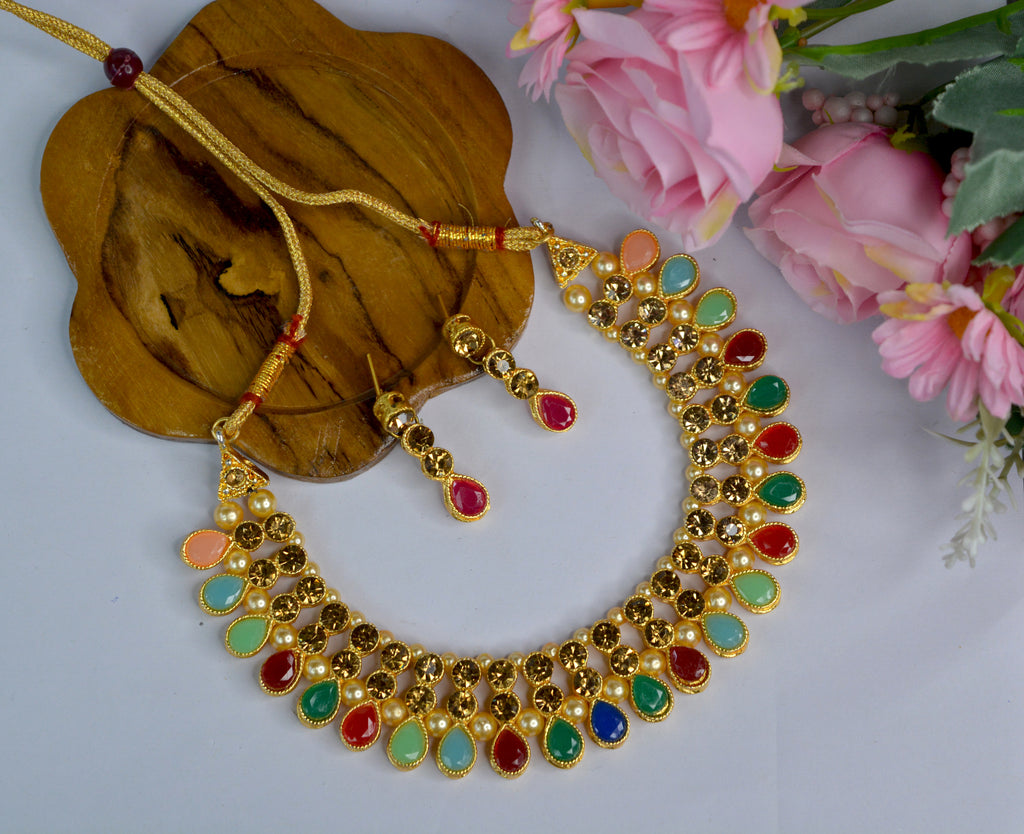 Cz ruby online necklace sets