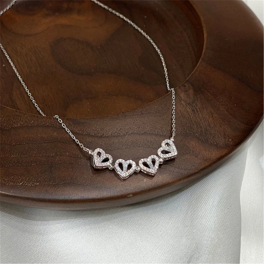 10KT White Gold Diamond-Cut 4-Leaf Clover Pendant Necklace – LSJ